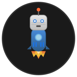 The rocket robot icon used by early FlowDeck builds of Launch Pane